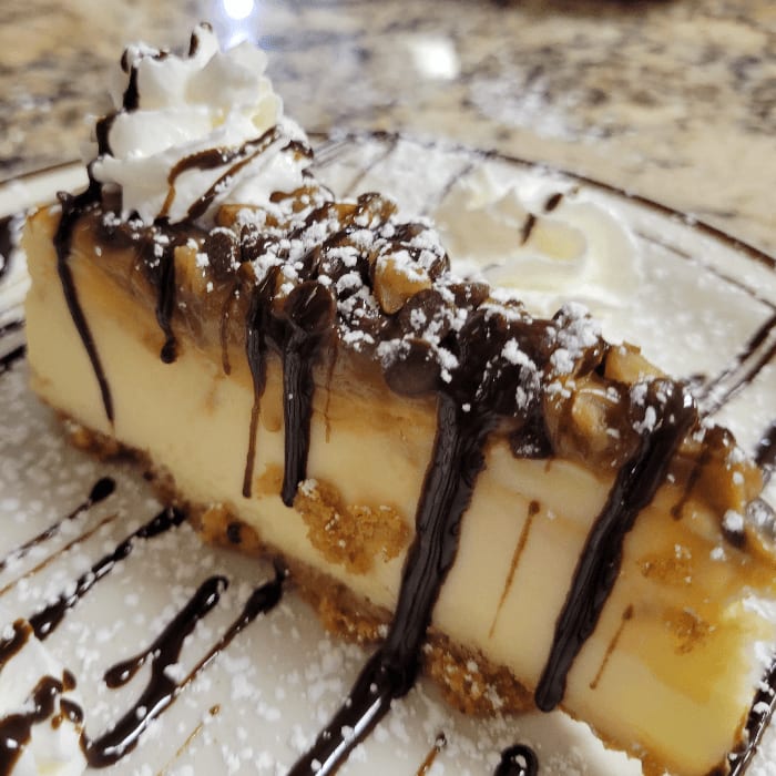 Turtle Cheesecake.