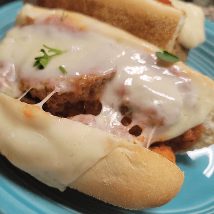 Meatball Parmigiana Panini.