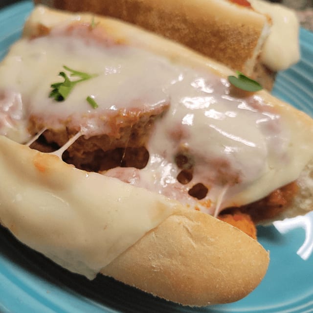 Meatball Parmigiana Panini.