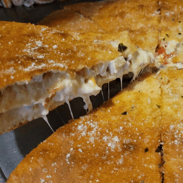 Stuffed Chicken Pizza.